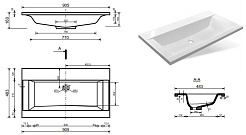 Misty Тумба с раковиной Терра 90 серая – фотография-6